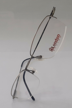 Armação para óculos de grau London L-5409 C.115 Prata Quadrada Metal e fio de nylon na internet