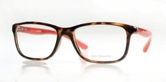 Armação para óculos de grau Jean Monnier J8 3129 D122 Vermelho e marrom tartaruga - comprar online