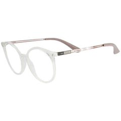 Armação para óculos de grau Jean Monnier J8 3215 I555 Transparente e rose redonda - comprar online