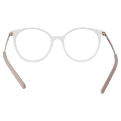 Armação para óculos de grau Jean Monnier J8 3215 I555 Transparente e rose redonda - NEW GLASSES ÓTICA