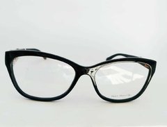 Armação para óculos de grau Jean Monnier J8 3163 F035 Gatinho preta - NEW GLASSES ÓTICA