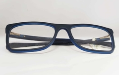 Armação para óculos de grau Jean Monnier J8 3171 F568 Quadrada azul - NEW GLASSES ÓTICA