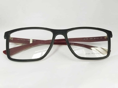 Armação para óculos de grau Jean Monnier J8 3195 H245 Preto e vinho - loja online