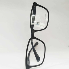 Armação para óculos de grau Jean Monnier J8 3205 H890 Quadrada preta - NEW GLASSES ÓTICA