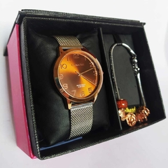 Relógio Lince feminino LRT4652L KX67 kit de acessórios cobre na internet