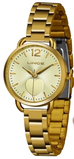 Relógio analógico feminino Lince LRGH120L KX06 Dourado - comprar online