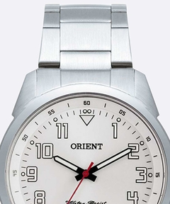 Relógio analógico masculino Orient MBSS1154A S2SX Prata e branco - comprar online
