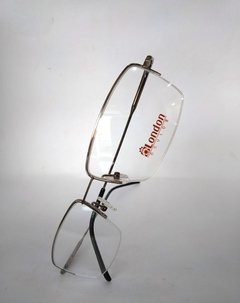Armação para óculos de grau London L-5511 C.115 Metal prata e preto - comprar online