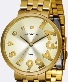 Relógio feminino analógico Lince LRGH100L KW51 kit de acessórios dourado - NEW GLASSES ÓTICA