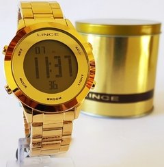 Relógio digital feminino Lince SDPH037L KXKX Dourado - loja online