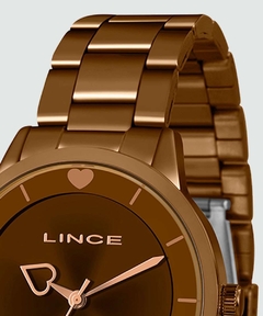 Relógio analógico Lince Feminino LRB4572L N1NX Coração marrom - comprar online