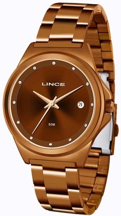 Relógio analógico feminino Lince LRB4567L N1NX Marrom