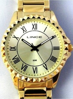 Relógio Lince analógico feminino LRG4561L C3KX dourado numeros romanos na internet