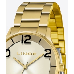 Relógio analógico feminino Lince LRG4603L KW21 Dourado na internet