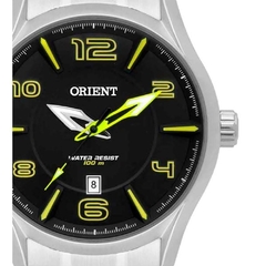 Relógio analógico masculino Orient MBSS1318 PYSX Preto e amarelo - comprar online
