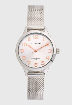 Relógio analógico feminino Lince LRMH146L KZ05 Pequeno prata - loja online