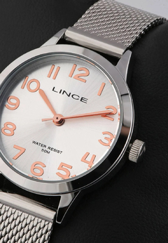 Imagem do Relógio analógico feminino Lince LRMH146L KZ05 Pequeno prata