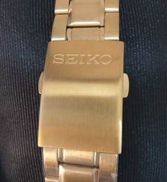Imagem do Relógio Seiko Masculino Quartz SUR158B1 S1KX Analógico dourado