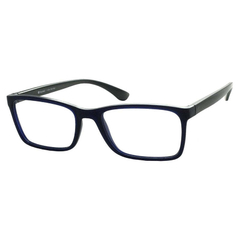 Armação para óculos de grau Tecnol TN 3056 G220 Quadrada azul e preto - comprar online