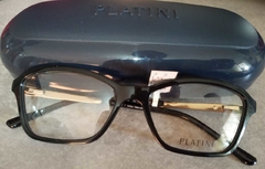 Armação para óculos de grau Platini P9 3119 D778 preto e dourado - loja online