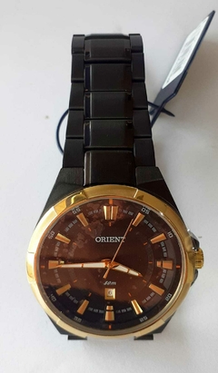 Relógio Orient Preto e Dourado Social A Prova D'Água MPSS1012 P1PX na internet