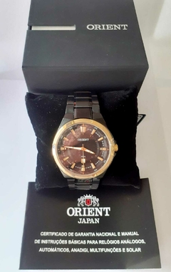 Relógio Orient Preto e Dourado Social A Prova D'Água MPSS1012 P1PX - NEW GLASSES ÓTICA