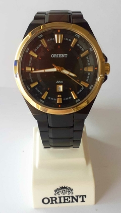 Relógio Orient Preto e Dourado Social A Prova D'Água MPSS1012 P1PX - comprar online