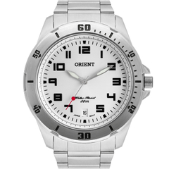 Relógio analógico masculino Orient MBSS115A S2SX Prata - NEW GLASSES ÓTICA
