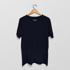 Camiseta Slim Lisa - Azul Marinho (orgânica)