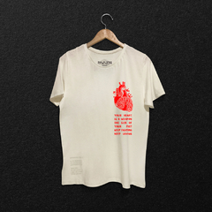 Camiseta Slim- Your Heart Off White