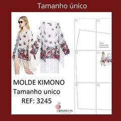Molde Kimono tamanho único