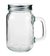 Caneca Mason Jar Vidro Cristal 430ml Personalizada - comprar online