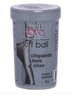Soft Ball Funcional 50 Tons de Cinza - 2 Unidades
