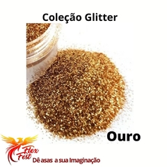 gliter para decoração ouro