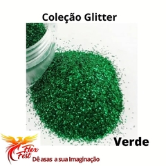 gliter para decoração verde escuro