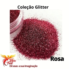 gliter para decoração rosa