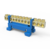 Borneira 12 polos com suporte para trilho DIN azul Enerbras SBTN-E12N
