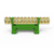 Borneira 12 polos com suporte para trilho DIN verde Enerbras SBTN-E12T - Voltele