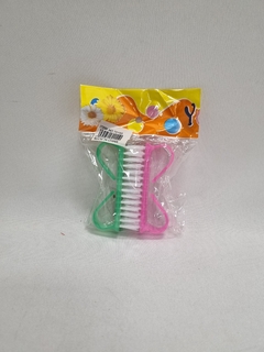 ART. U70155 - CEPILLO UÑAS ECO X 2 EN BOLSA (7 X 2 CM) - BULTO X 480 U