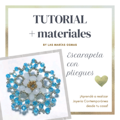 Escarapela con pliegues - Tutorial + materiales