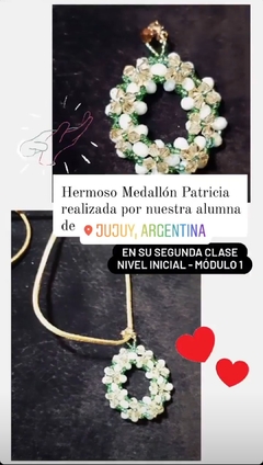 Medallón Patricia - Tutorial + Materiales - tienda online