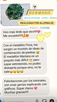 Medallón Mariana - Tutorial en internet