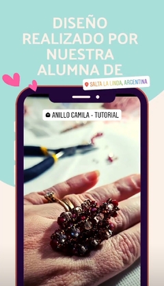 Anillo Camila - Tutorial + Materiales en internet