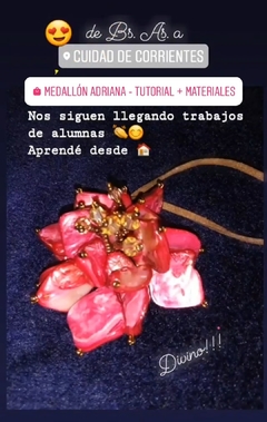 Medallón Adriana - Tutorial en internet