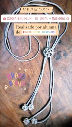 Corbatero Flor - Tutorial + Materiales - tienda online