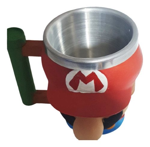 Caneca/Copo Super Mario Bros Resina 3D Jogo Mario