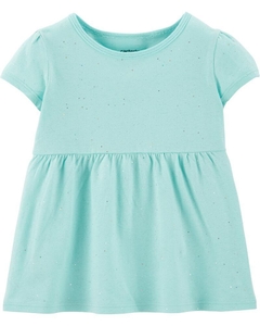 REMERA M/ CORTA CON GLITTER CARTER'S 18 / 24 MESES