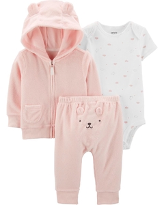 Conjunto De 3 Piezas Terry Little Jacket NB / 3 MESES