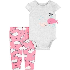 CARTER'S SET DOS PIEZAS LEGGINS Y BODY M/CORTA / 12 MESES