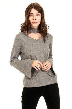 INEDITA - SWEATER GREGORIA MANGAS OXFORD